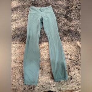 Lululemon Blue-Green Leggings With Mesh Sides (Size 2)🩵💚